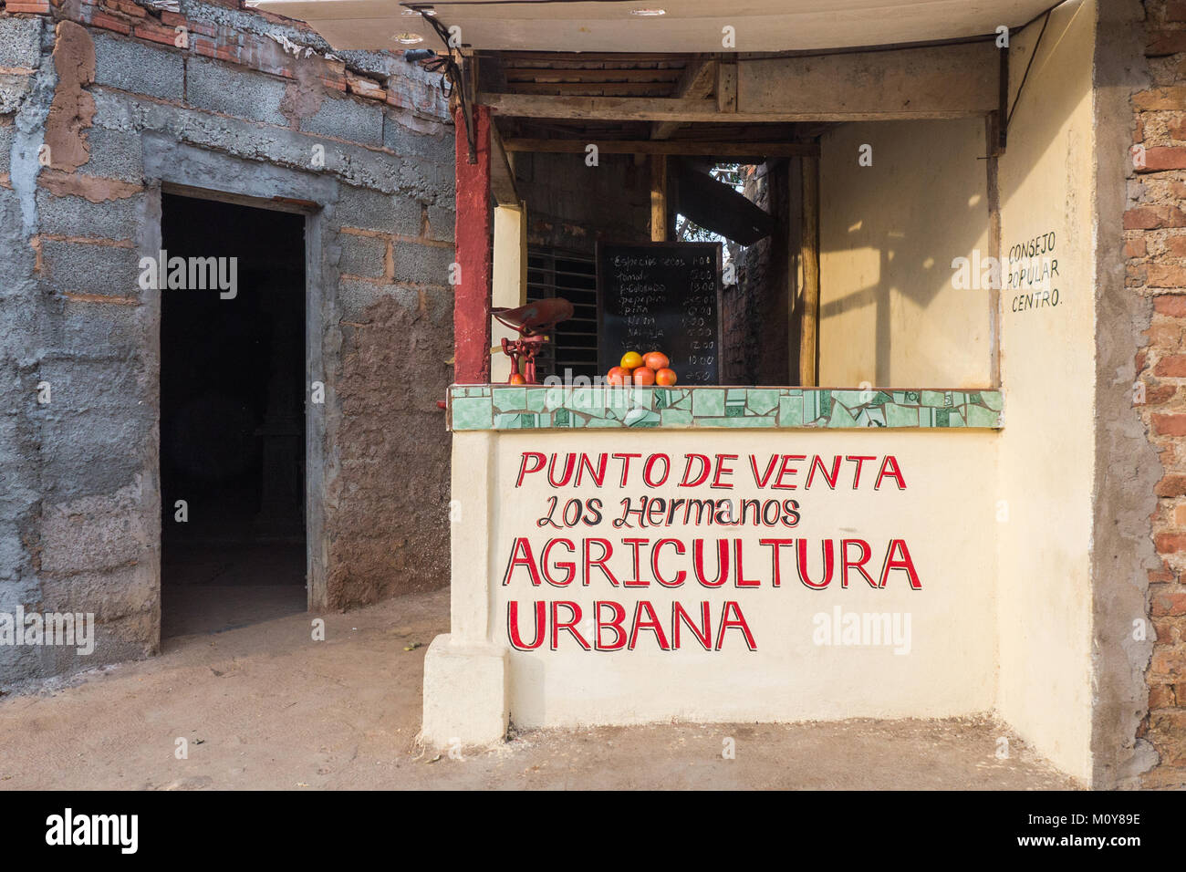 Agricultura Urbana in Trinidad, Cuba Foto Stock