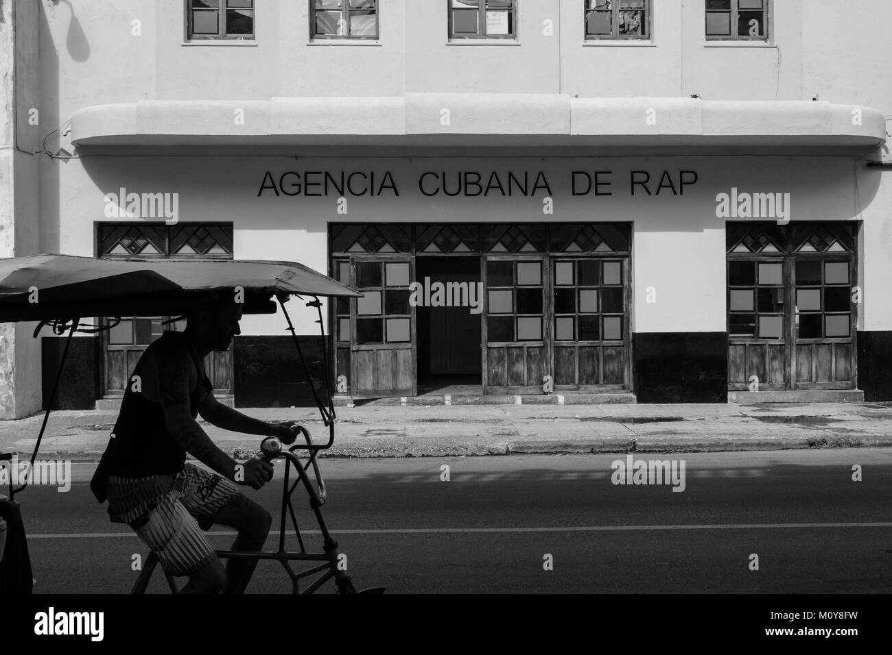 Il rap cubano agenzia in Havana, Cuba Foto Stock