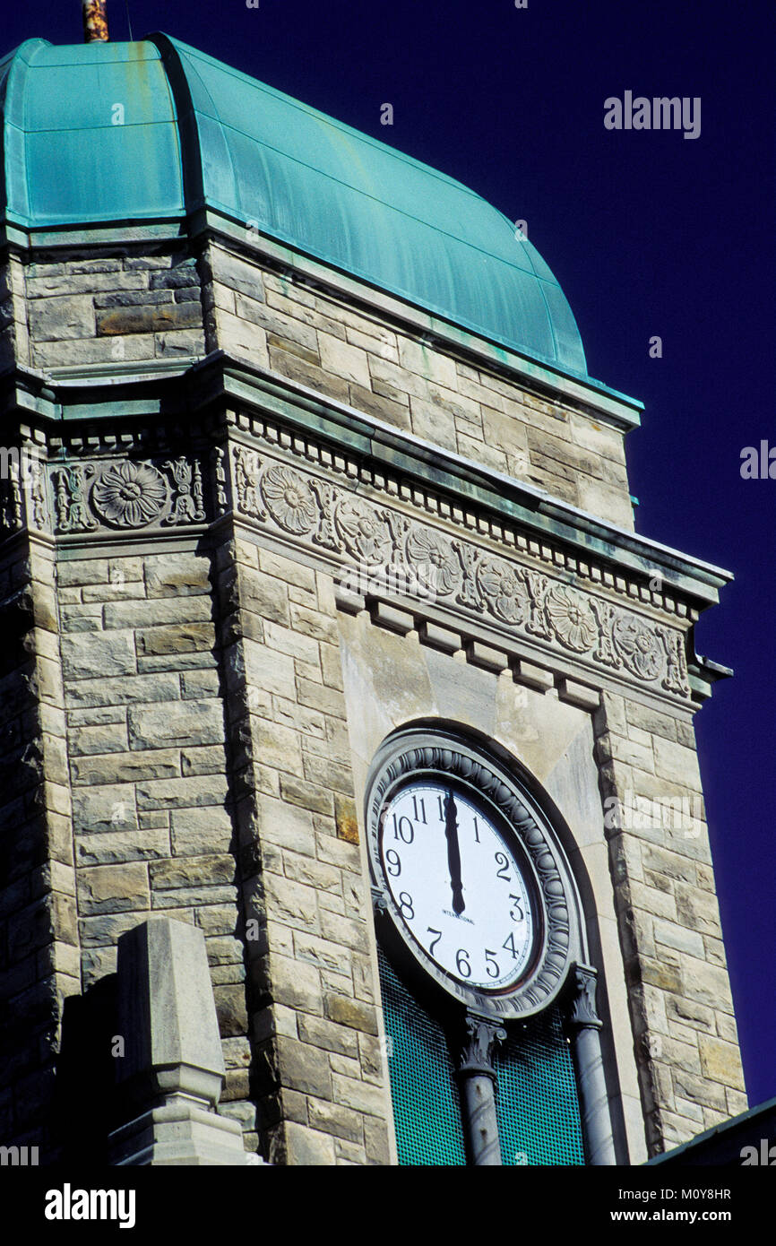 Torre dell Orologio Post Office Cambridge (GALT) Ontario Canada Foto Stock