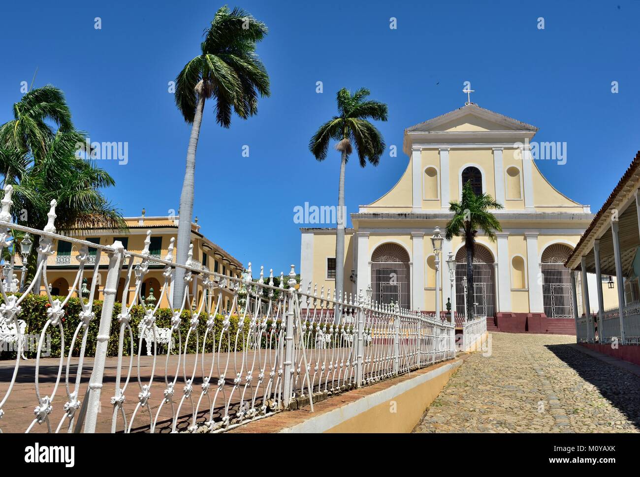 Plaza Mayor in Trinidad, Cuba Foto Stock