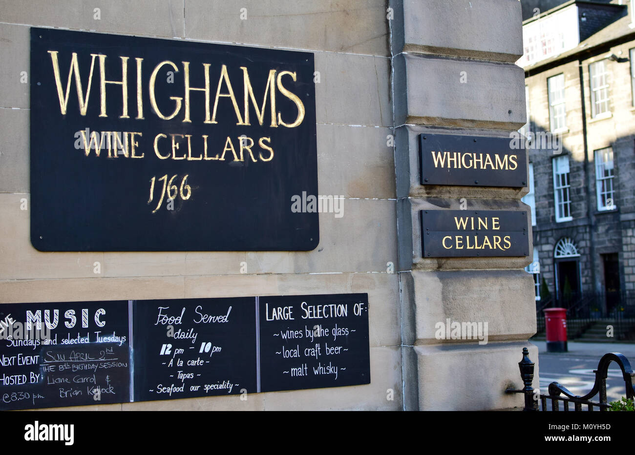 Whighams Cantine 1766 in Edinburgh Foto Stock