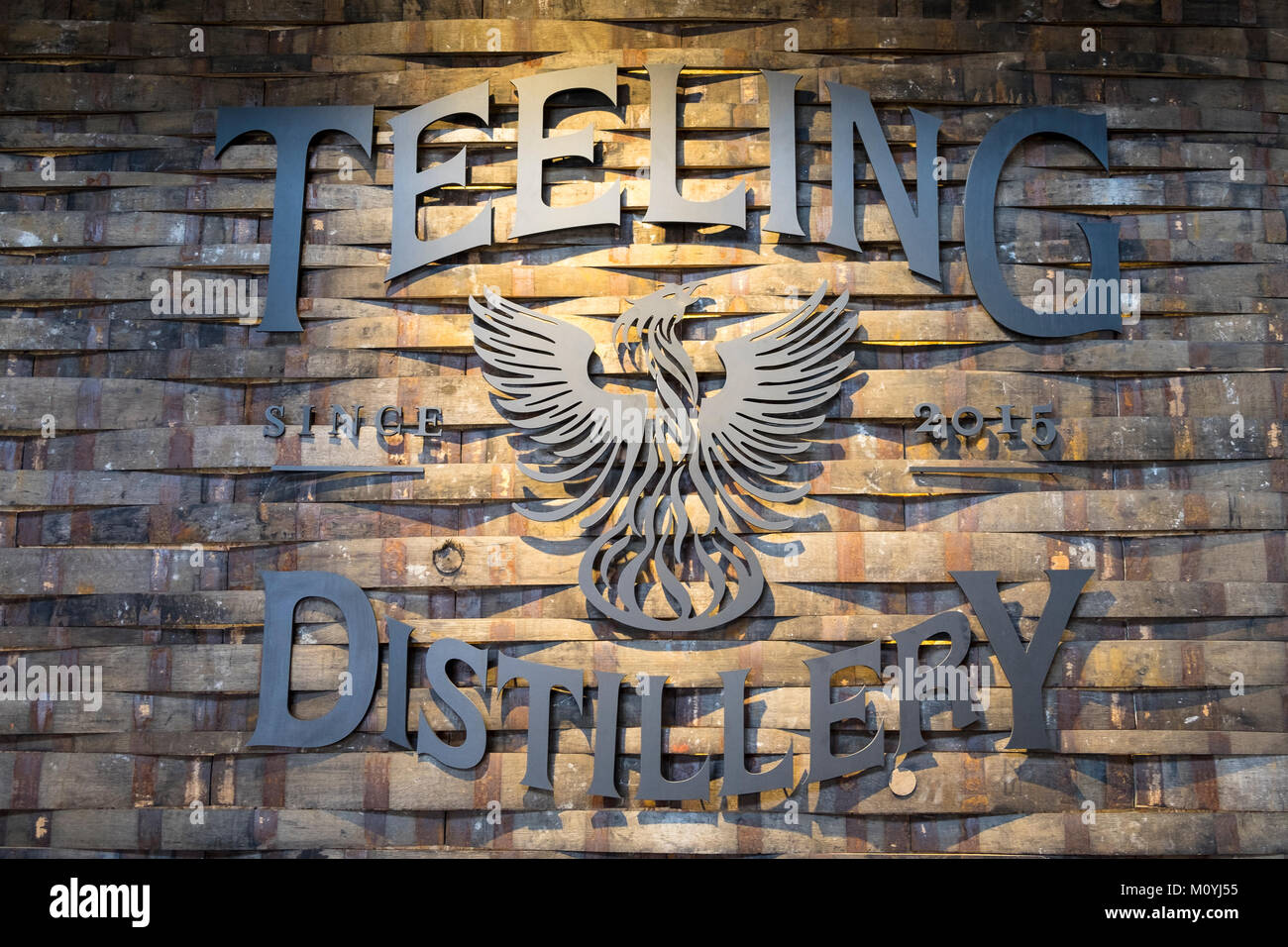 Teeling Whiskey,Logo,Distilleria distilleria,Dublino,l'Irlanda Foto Stock