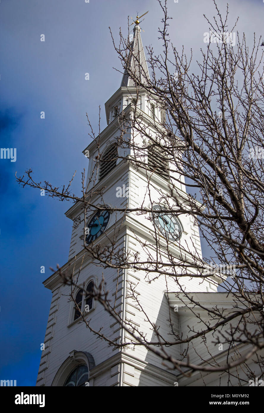 Campanile a Brattleboro, Vermont Foto Stock