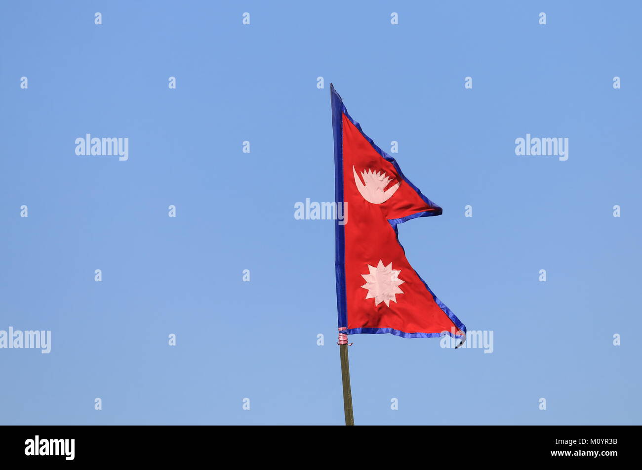 Bandiera Del Nepal Con La Bandiera | Foto Gratis