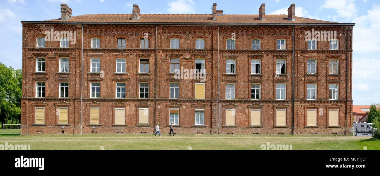 Il 'Familistere Godin de Guise' cooperative (Hauts-de-France, a nord della Francia): La Familistere o realizzato utopia, creato durante la metà del Foto Stock