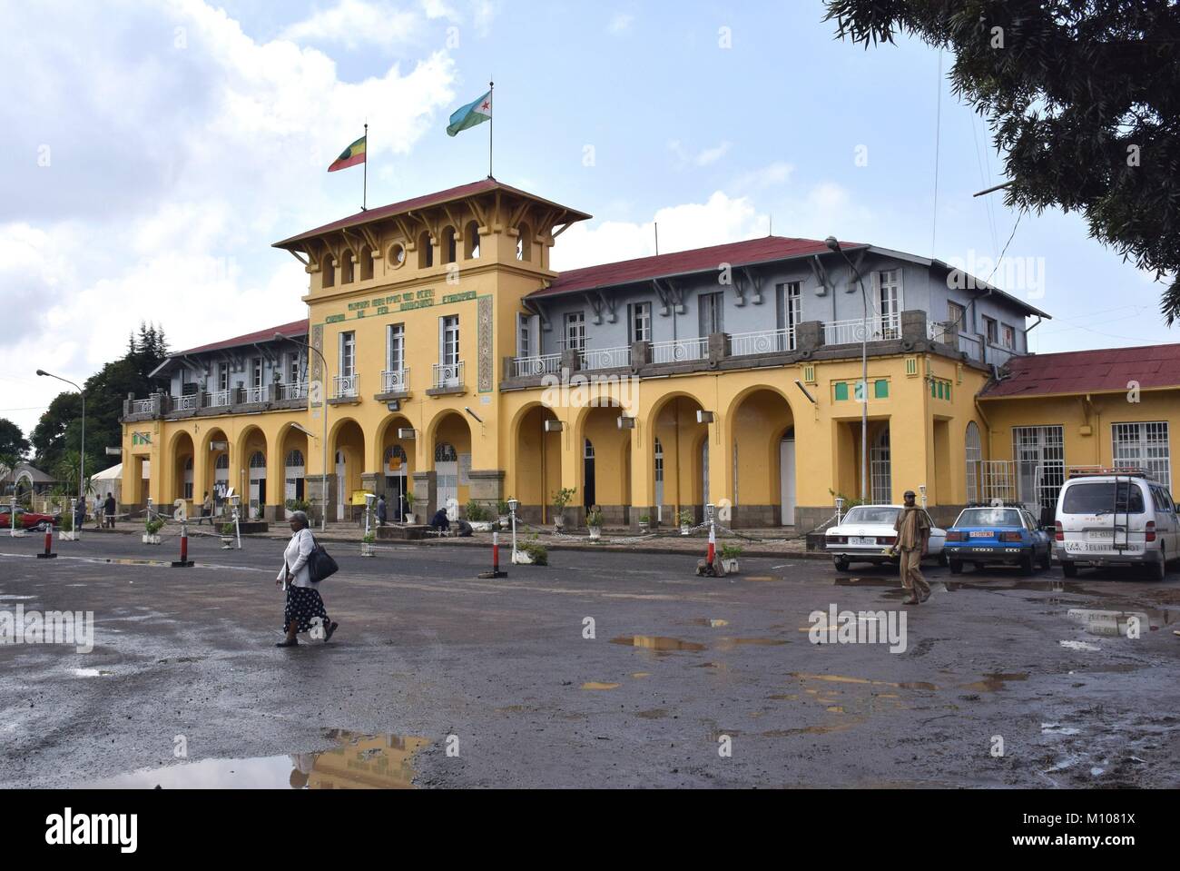 Addis Abeba, in Etiopia. 10 Ago, 2017. La vecchia stazione ferroviaria  della capitale Addis Abeba su