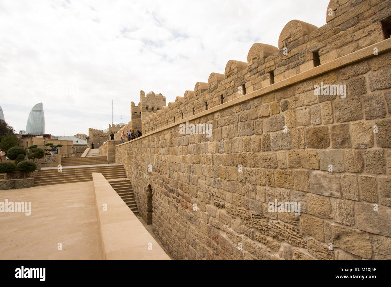 È il nucleo storico di Baku, capitale dell'Azerbaigian, tra cui il Palazzo di Shirvanshahs e Maiden Tower, divenne la prima posizione in Az Foto Stock