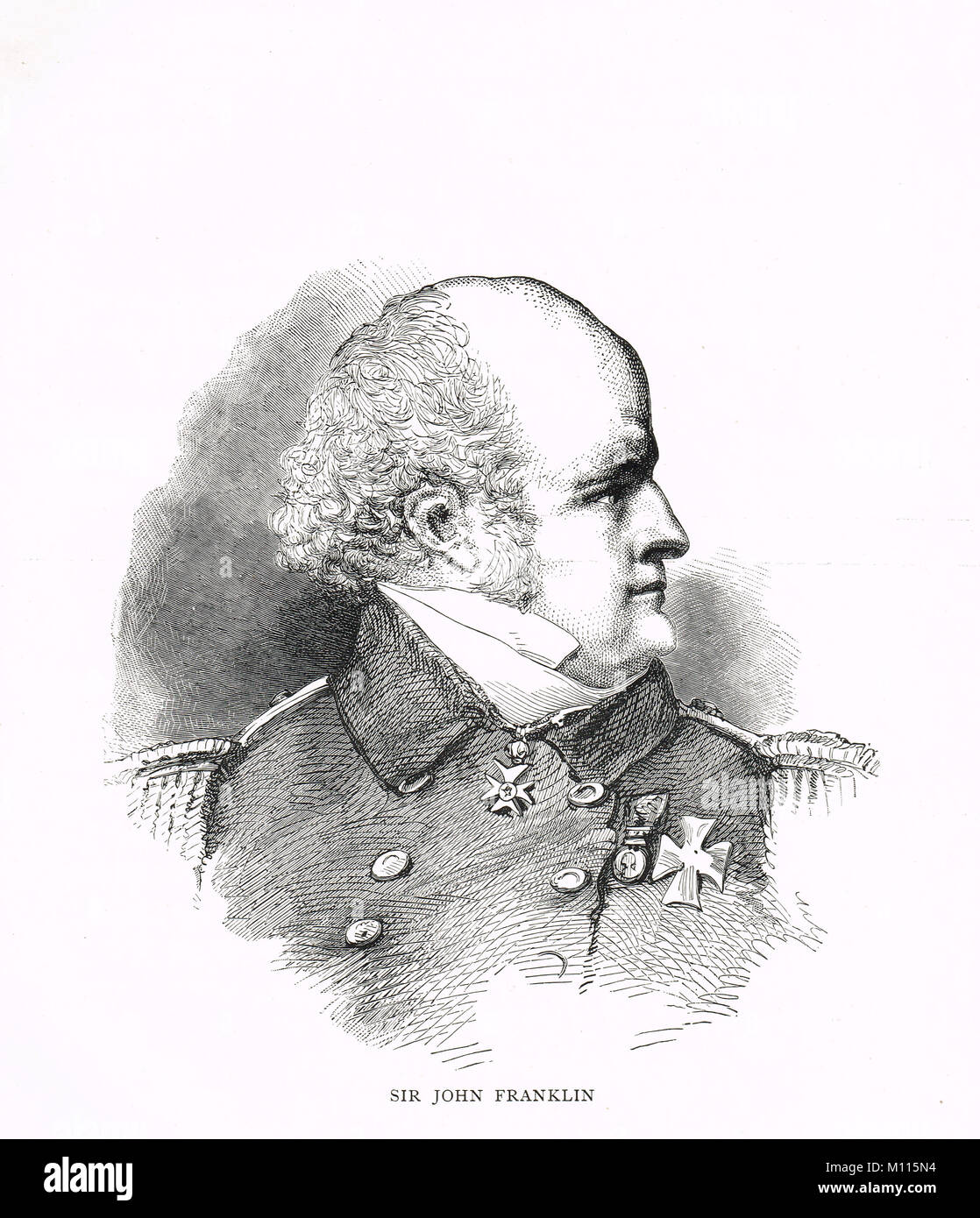 Sir John Franklin, Arctic explorer Foto Stock