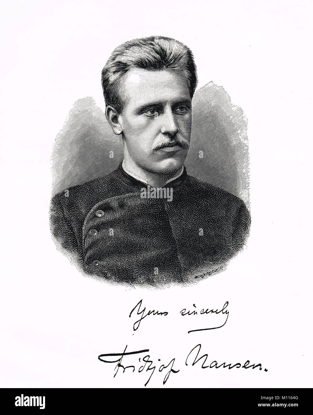 Fridtjof Nansen, norvegese explorer Foto Stock