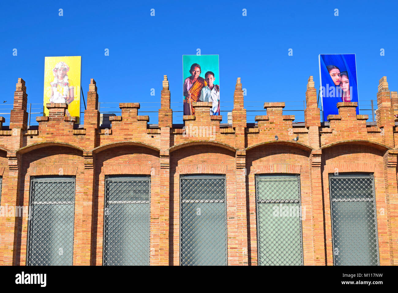 Caixa Forum centro culturale a Barcellona Spagna Foto Stock