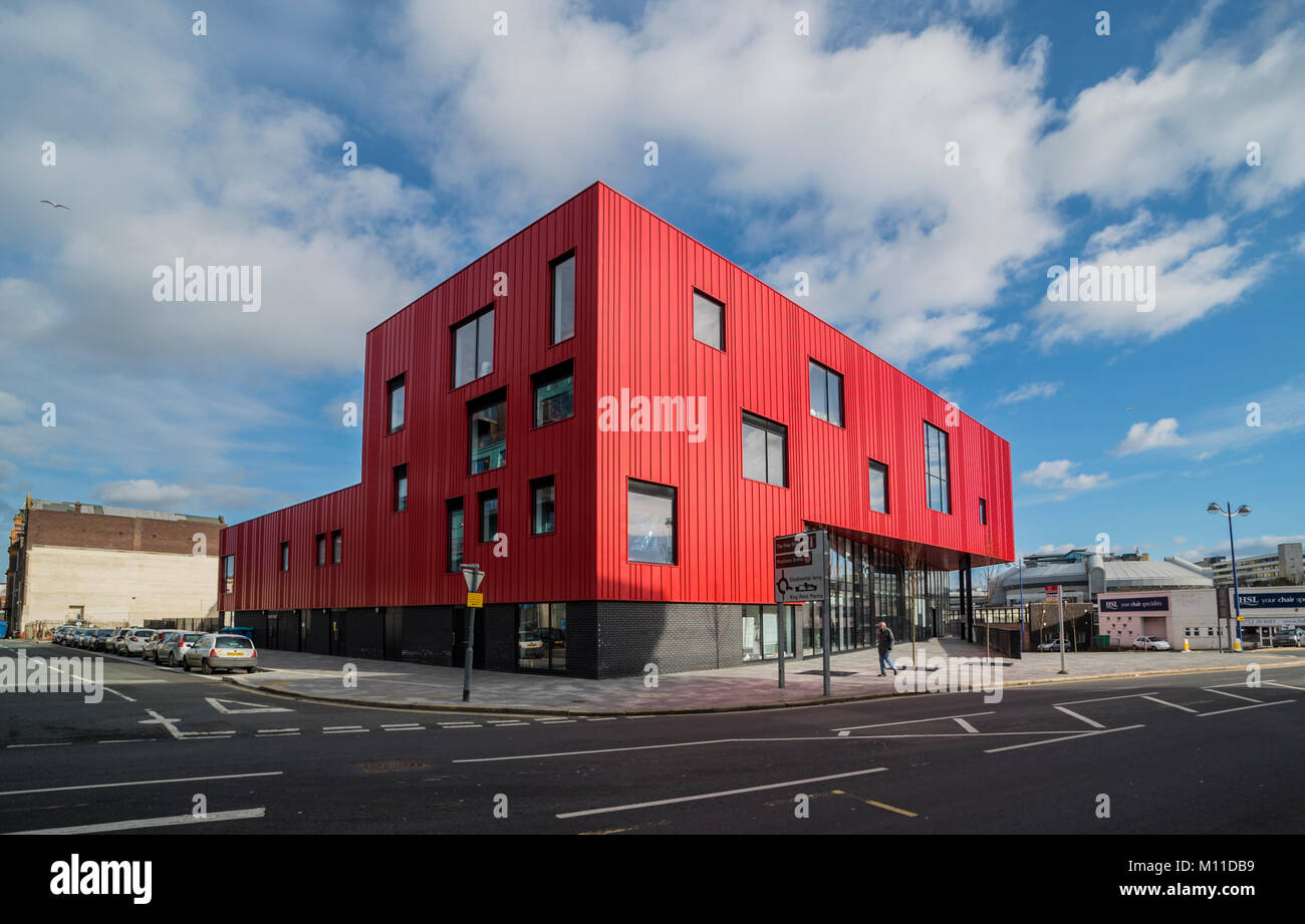Millbay Academy, Plymouth. Conosciuto localmente come la Casa Rossa: PHILLIP ROBERTS Foto Stock