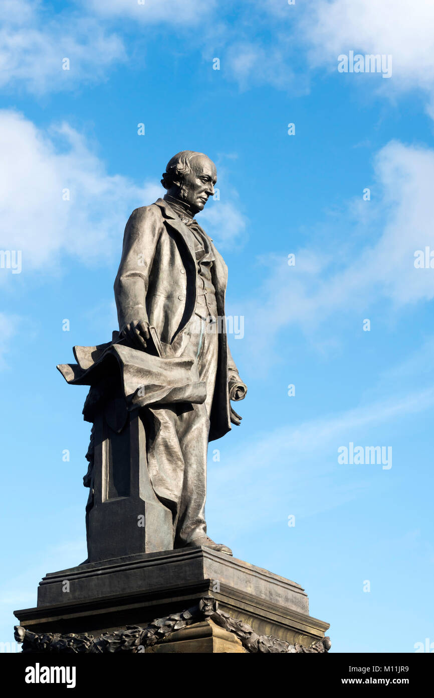 Memorial Sculpture di William George Armstrong, Signore Armstrong, Newcastle upon Tyne, England, Regno Unito Foto Stock