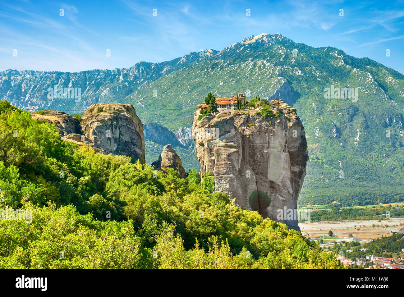 Santa Trinità Monastero di Meteora, Grecia Foto Stock