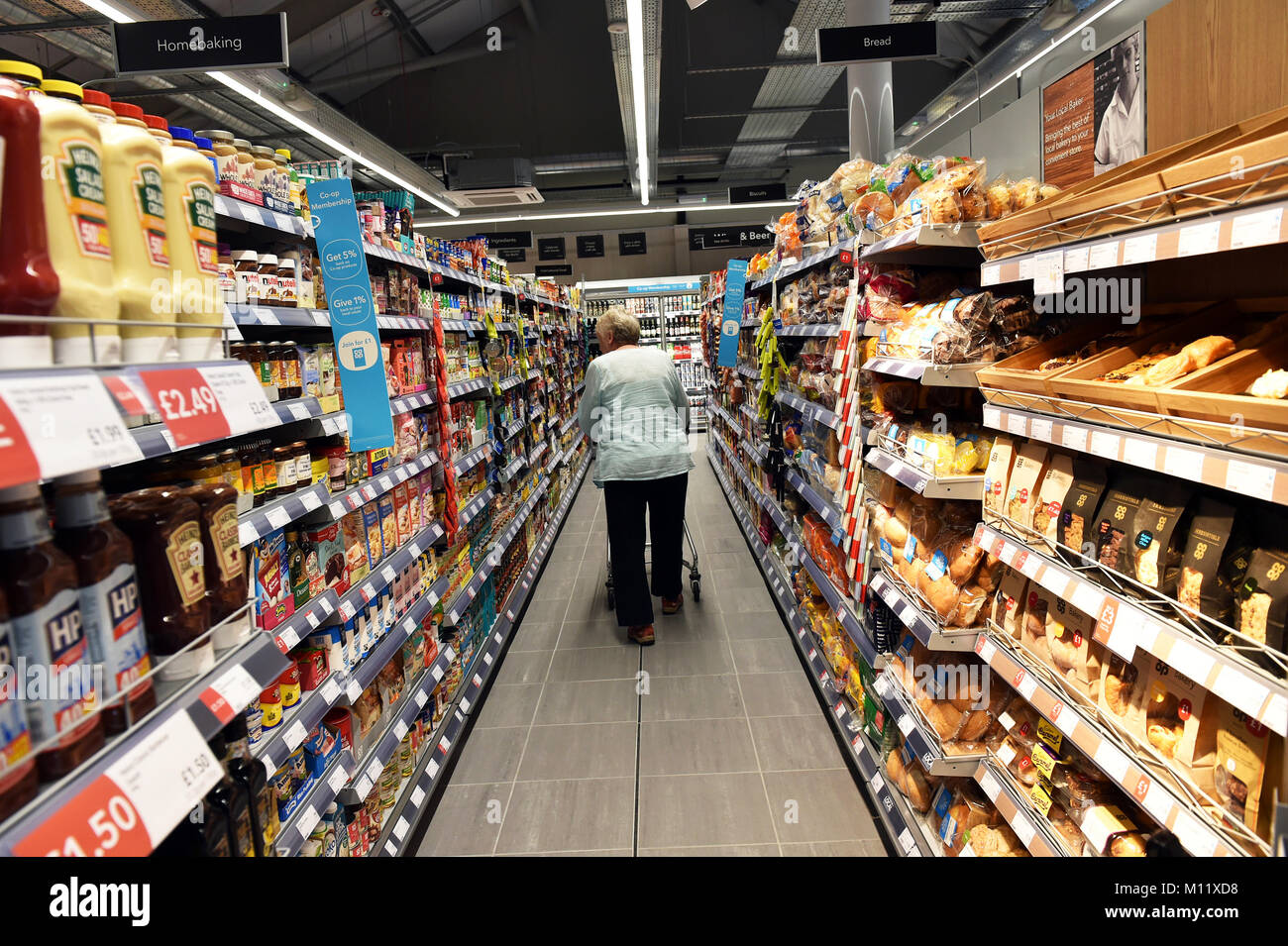 Co-op piccolo supermercato UK Foto Stock