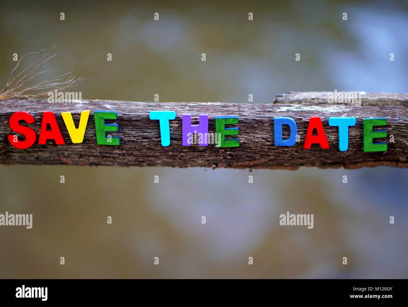 Salvare la data! Foto Stock