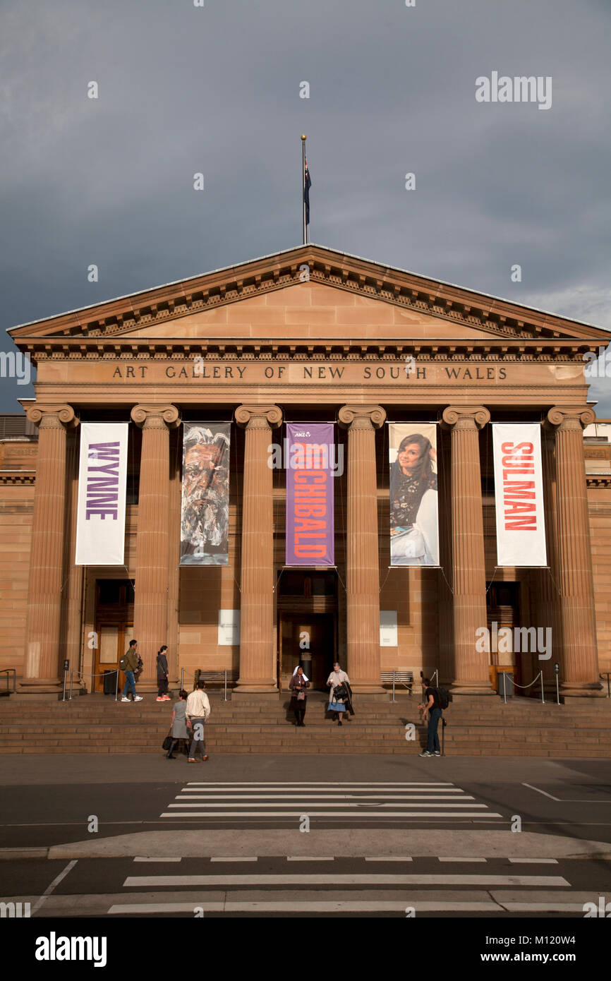 Galleria d'arte del Nuovo Galles del Sud il dominio sydney New South Wales AUSTRALIA Foto Stock