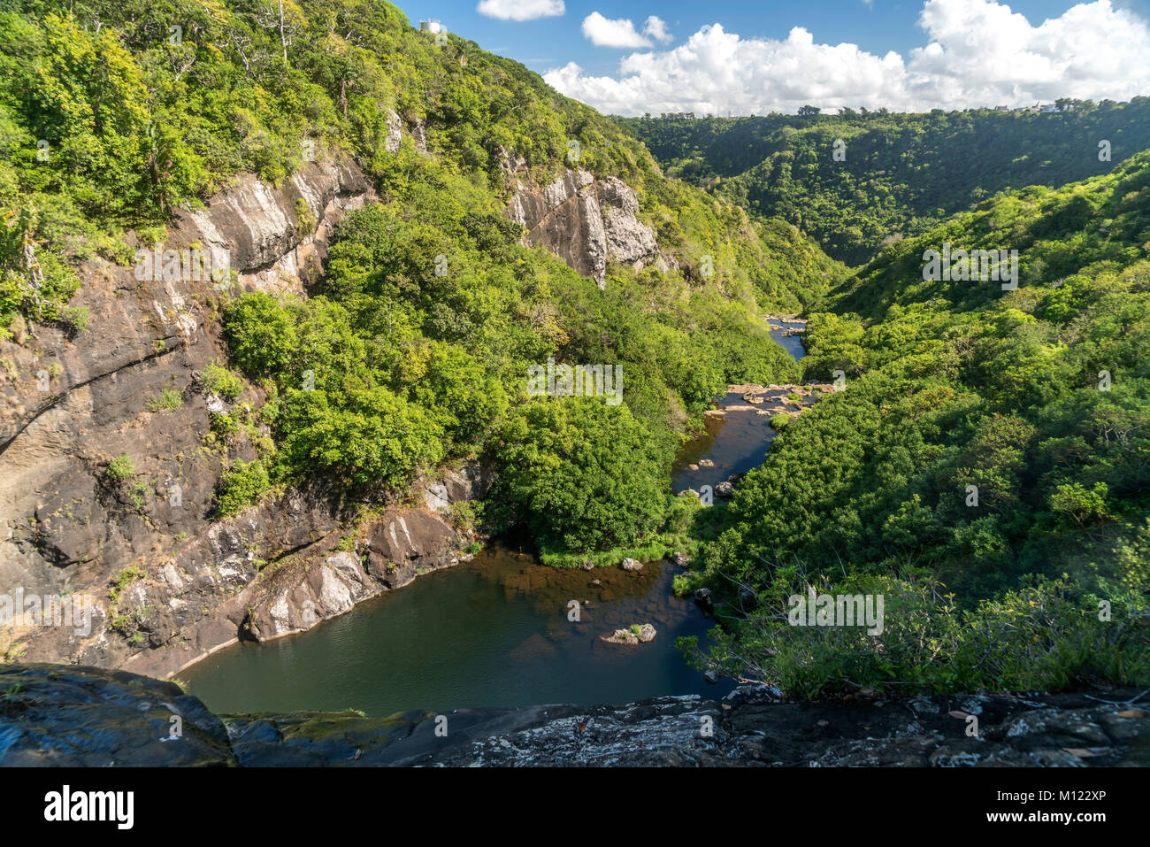 Il tamarindo cade o Les 7 Cascades a Henrietta,Maurizio Foto Stock