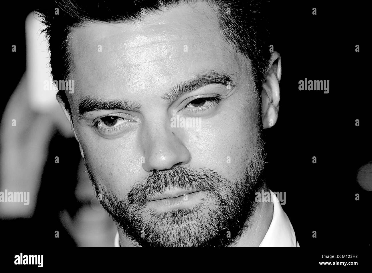 Dominic Cooper assiste la cinquantanovesima BFI London Film Festival Screening della signora in furgone a Odeon Leicester Square a Londra. © Paul Treadway Foto Stock