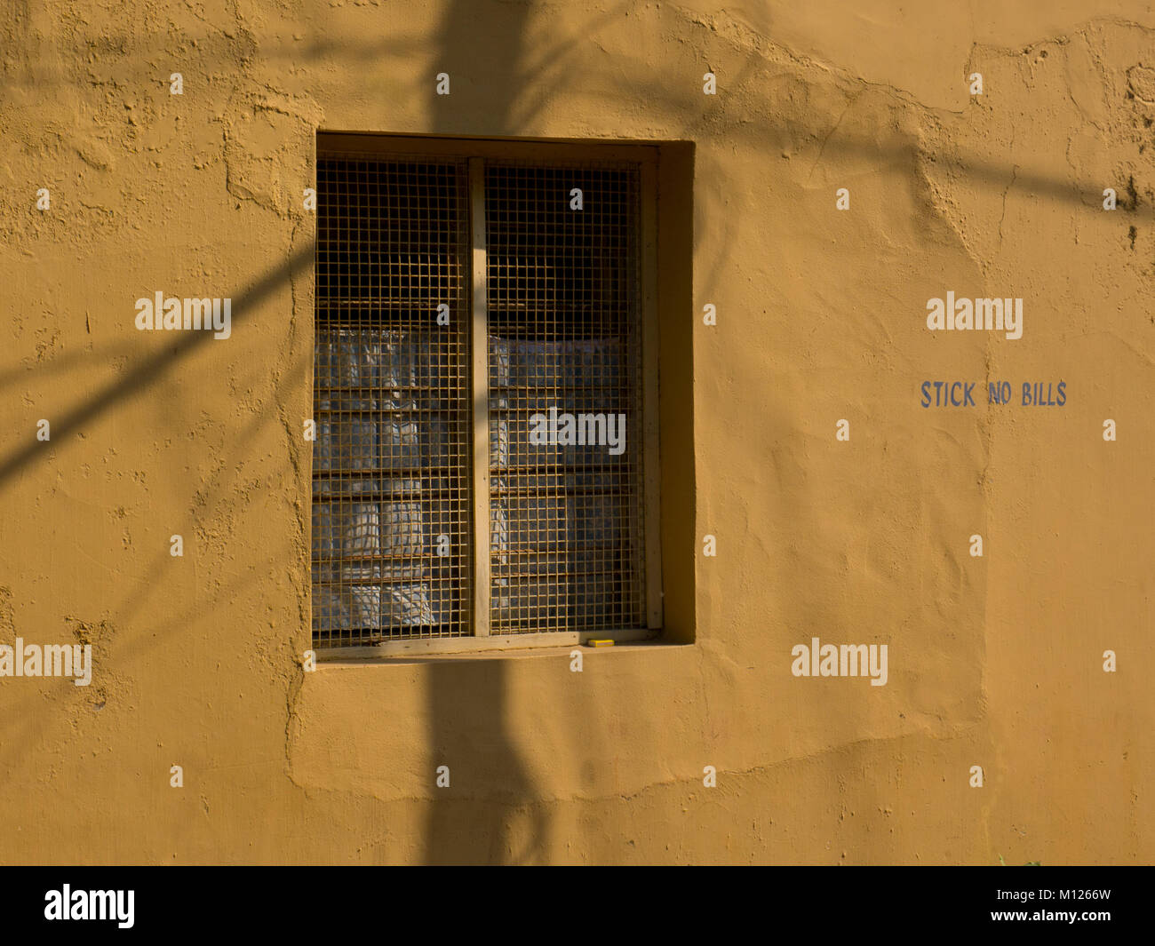 Finestra su un vecchio edificio indiano con cachet, India Foto Stock