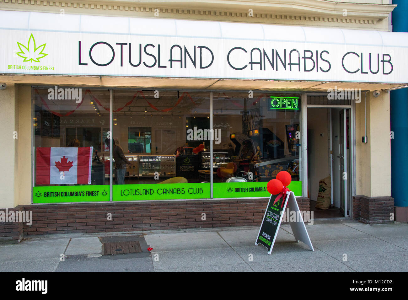Lotusland Cannabis Club, Vancouver, BC, Canada Foto Stock