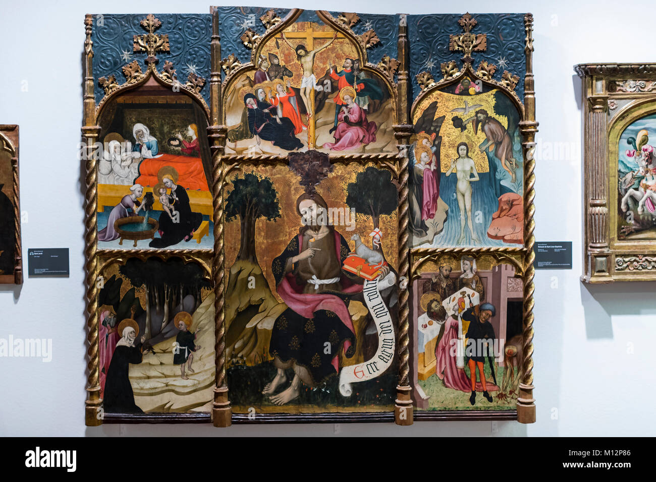 Barcellona, Spagna - 11 gennaio 2018: Gaudi centro espositivo presenta una mostra permanente a piedi con Gaudi dove dell'architetto appartengono personali Foto Stock