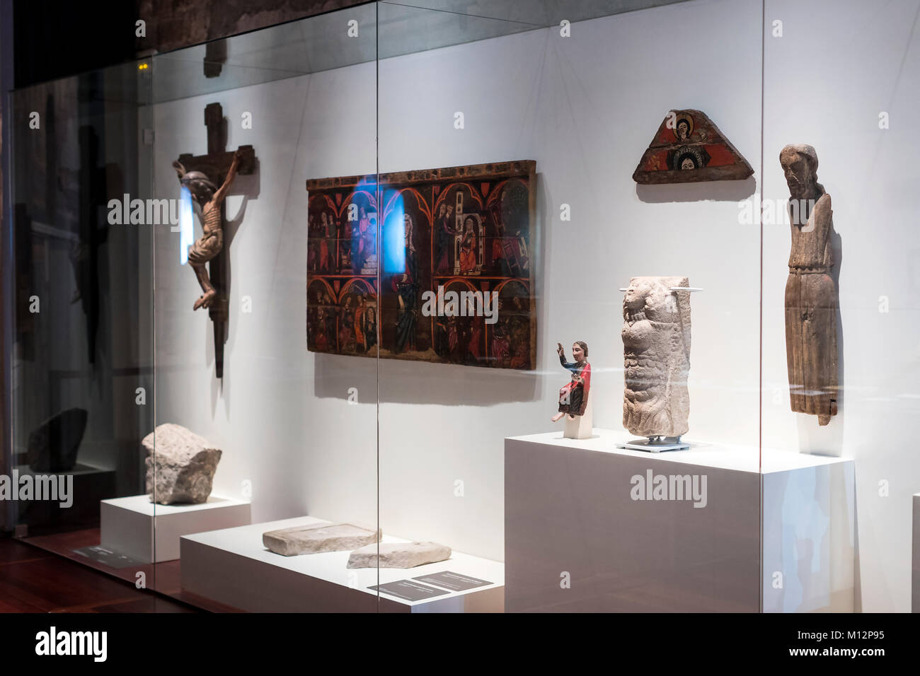 Barcellona, Spagna - 11 gennaio 2018: Gaudi centro espositivo presenta una mostra permanente a piedi con Gaudi dove dell'architetto appartengono personali Foto Stock