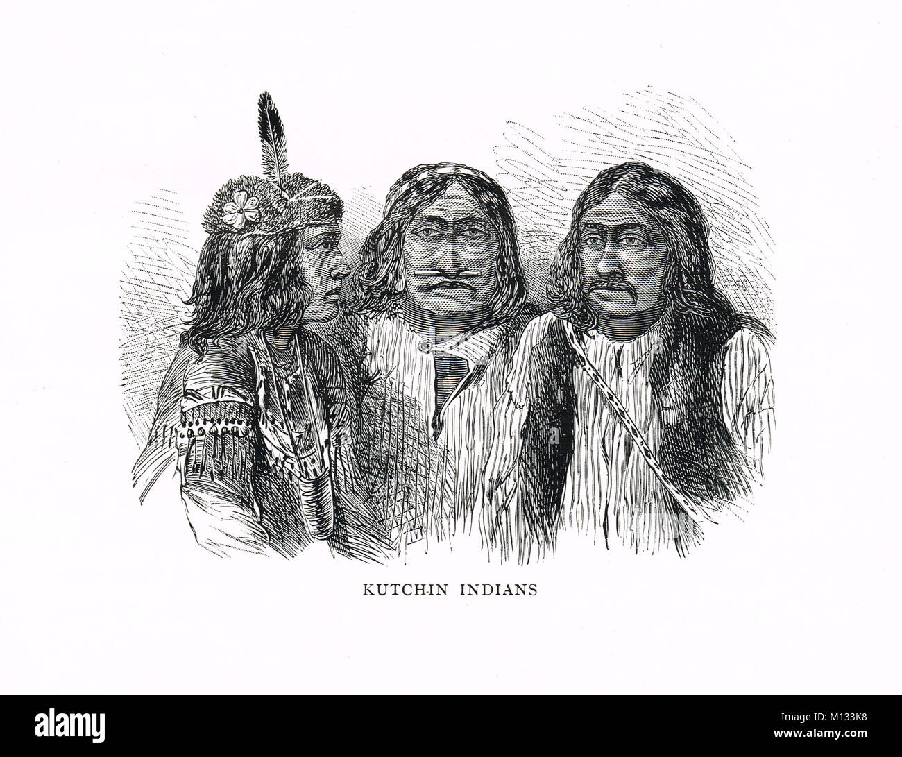 Kutchin indiani, Alaska nativi Foto Stock