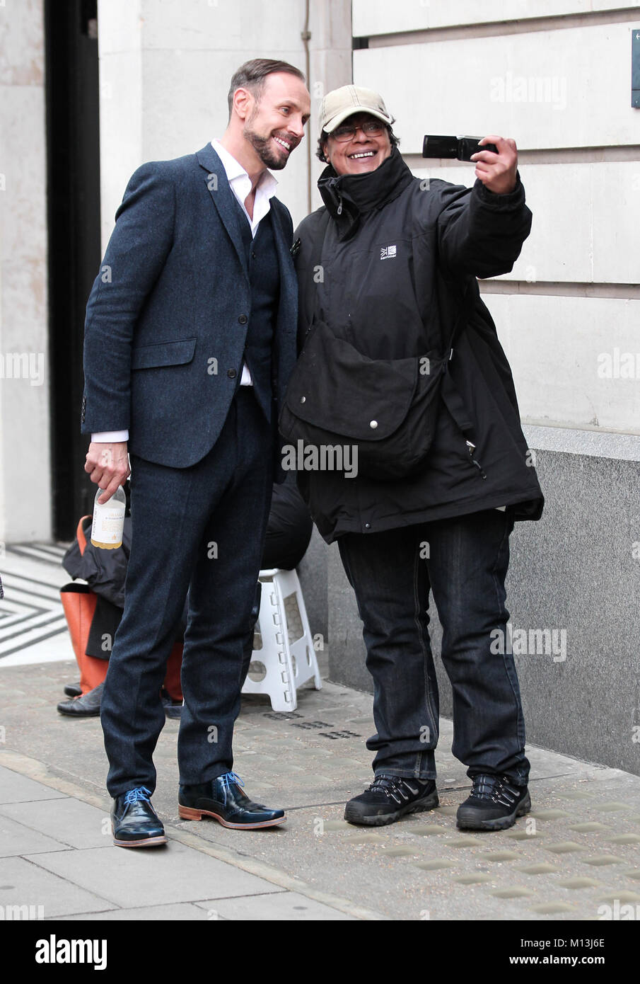 Londra, Regno Unito. Il 26 gennaio, 2018. Jason Gardiner giudicare sulla ITV mostra danza su ghiaccio visto presso la BBC Studios di Londra Credito: RM Premere/Alamy Live News Foto Stock