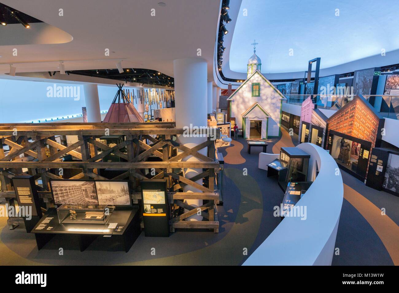 Canada, Provincia di Quebec, Outaouais, città di Gatineau, il Museo Canadese della storia, nuove gallerie dedicate alla storia Canadese Foto Stock