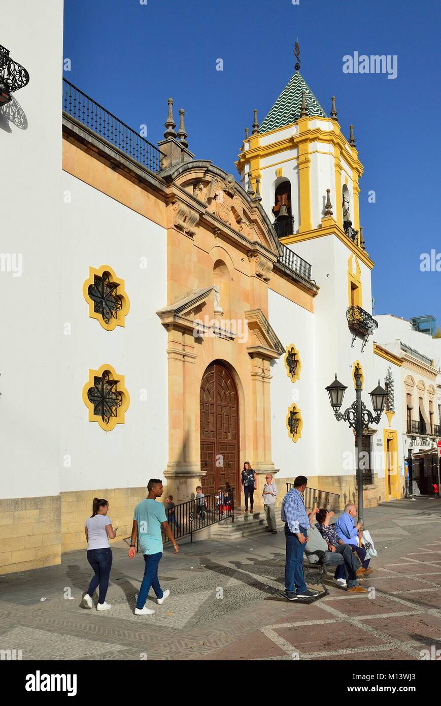 Spagna, Andalusia, provincia di Malaga, Ronda, centro storico, Chiesa Foto Stock