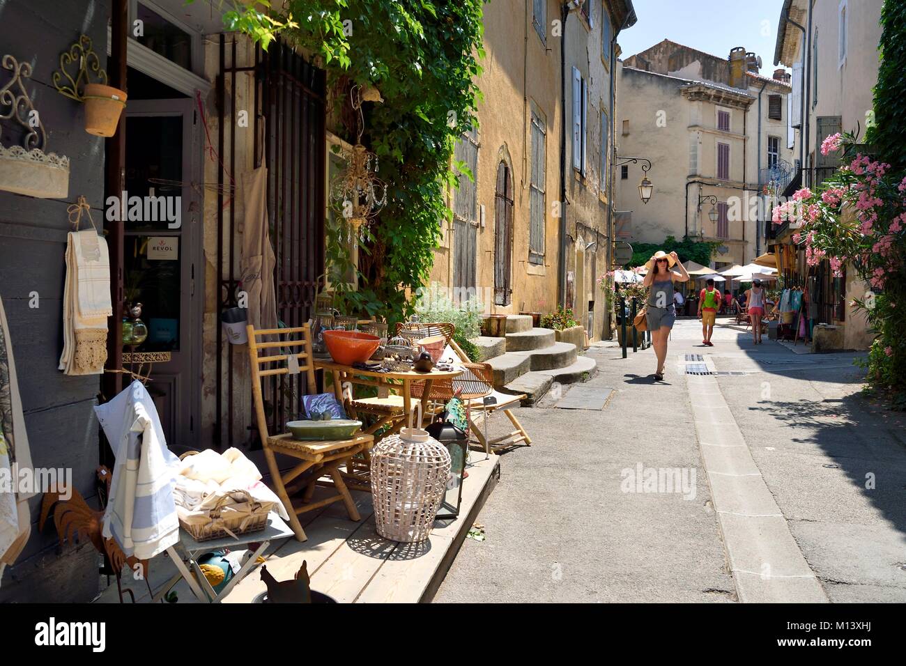 Francia, Vaucluse, Parc Naturel Regional du Luberon (Parco naturale regionale del Luberon), Lourmarin, etichettati Les Plus Beaux Villages de France (i più bei villaggi di Francia), Foto Stock
