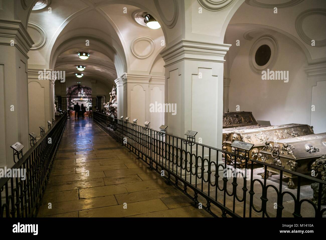 Austria, Vienna, Kaisergruft, Imperial vault di sepoltura, luogo di riposo degli Asburgo la Famiglia Reale Foto Stock