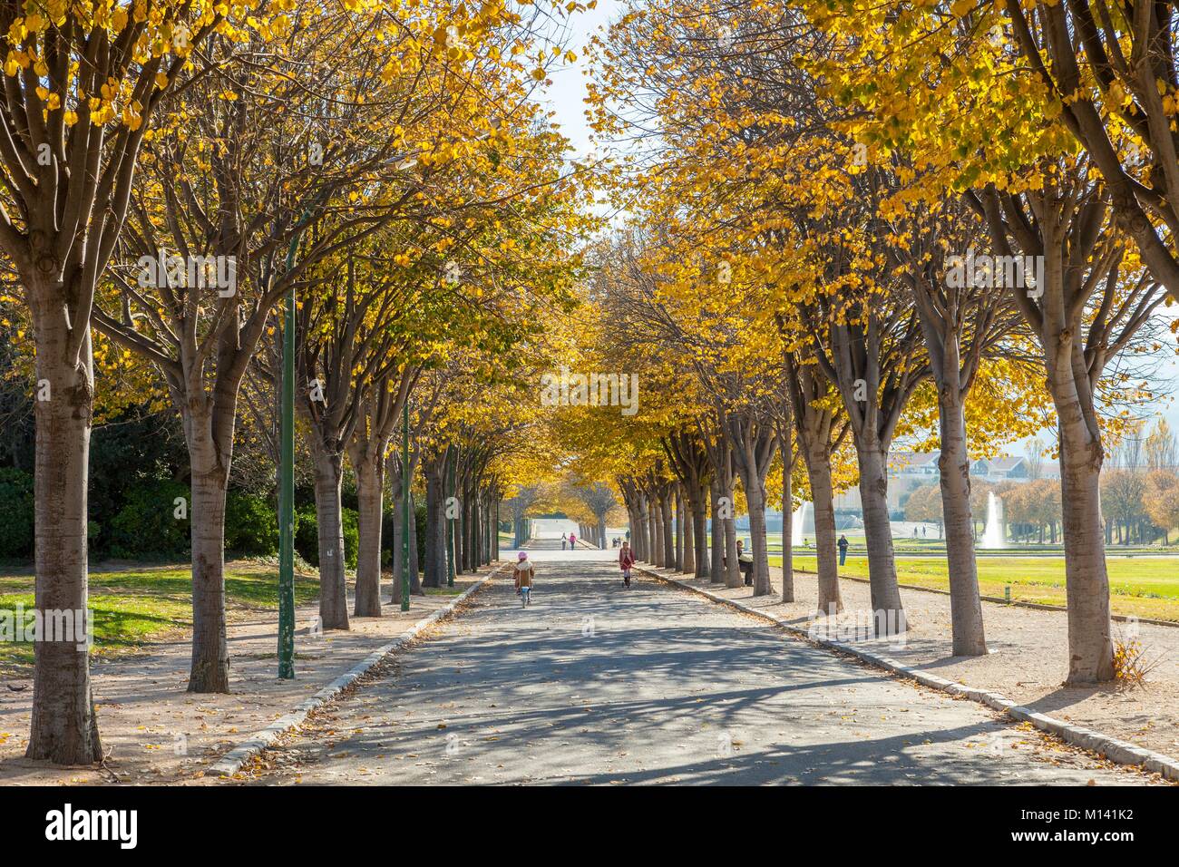 Francia, Bouches du Rhone, Marsiglia, Parco Borely in autunno Foto Stock