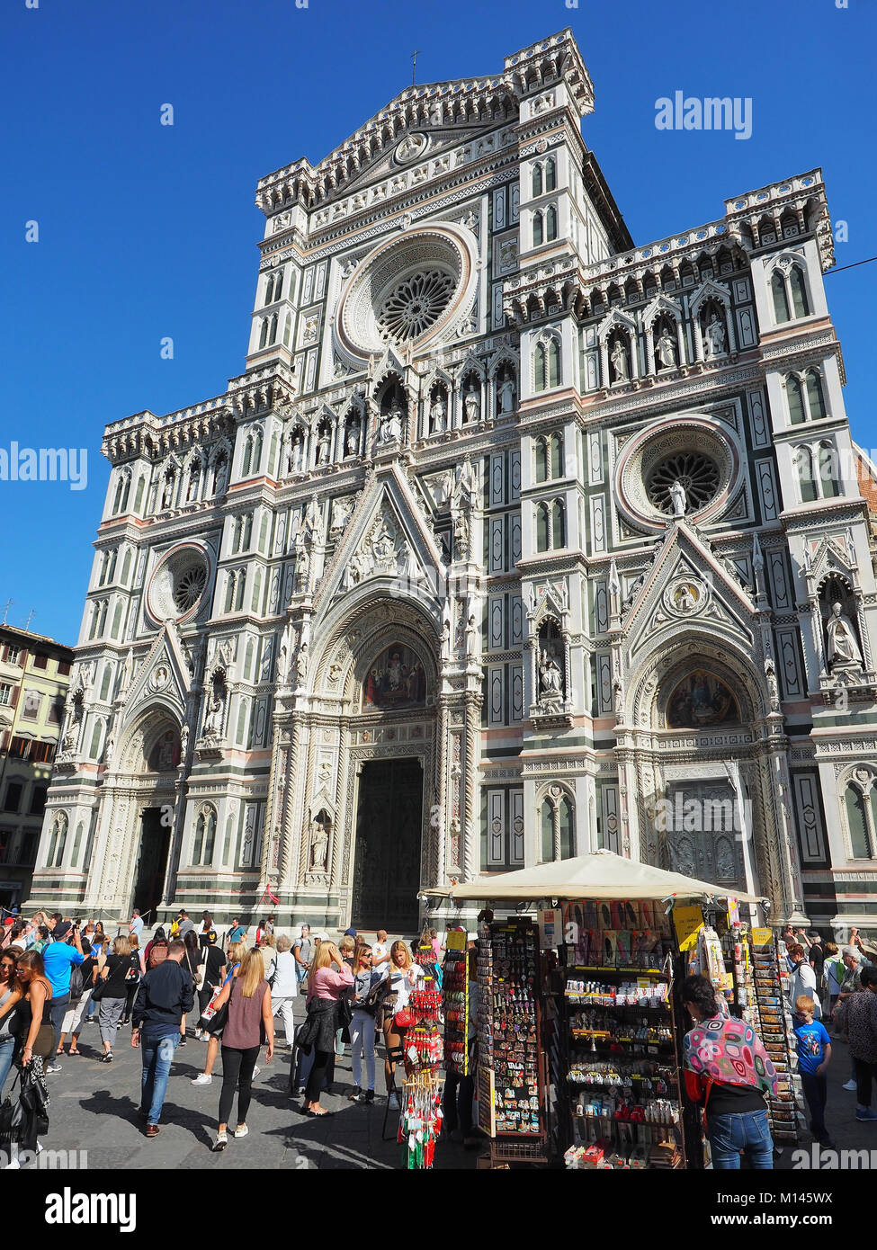 Europa,l'Italia,Toscana,Firenze,facciata del Duomo gotico-rinascimentale di Firenze,Basilica di Santa Maria del Fiore,Firenza Basilica di Santa Maria del Fiore Foto Stock