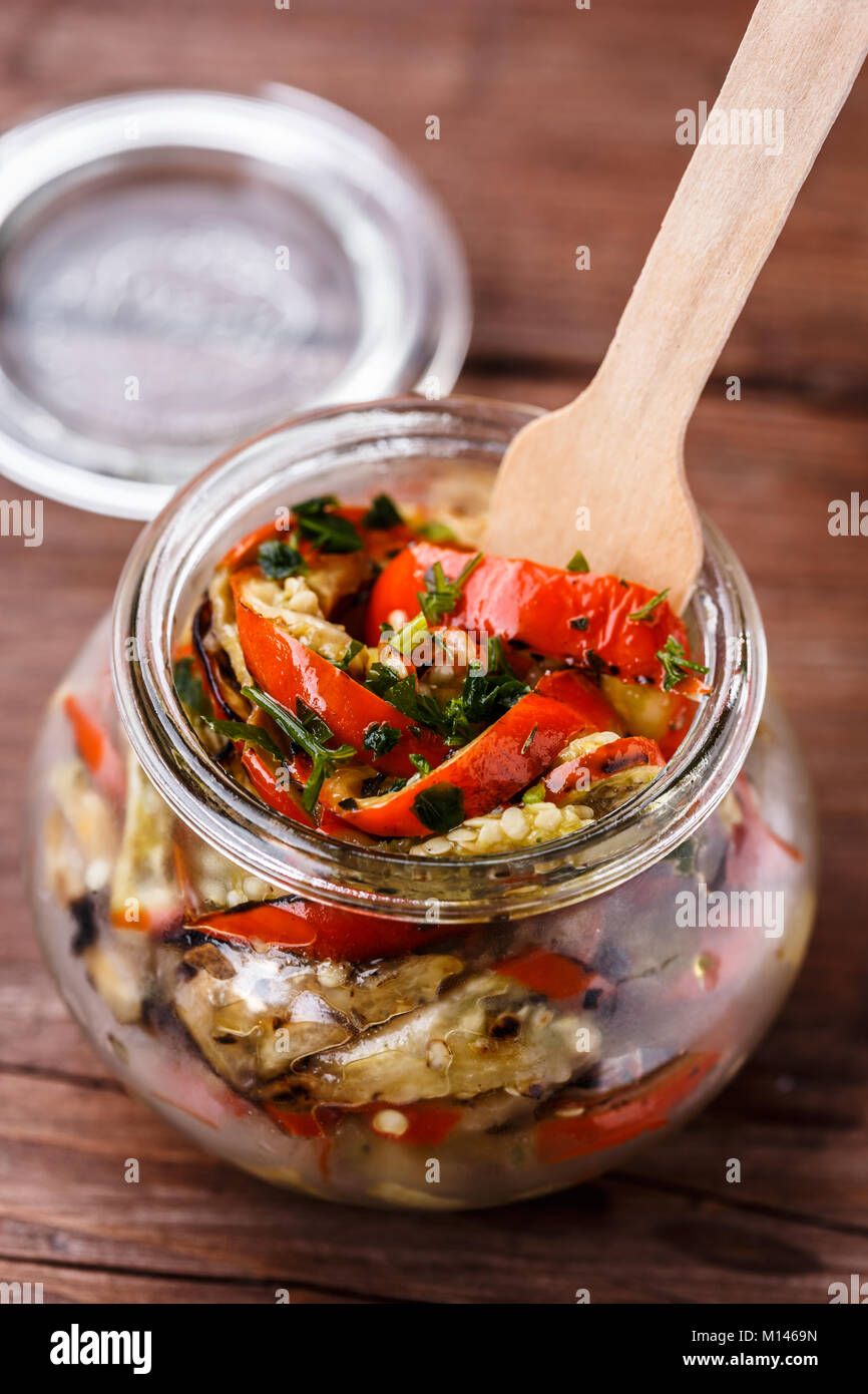 Melanzane rosso dalla Rotonda, Basilicata, Italia Foto Stock