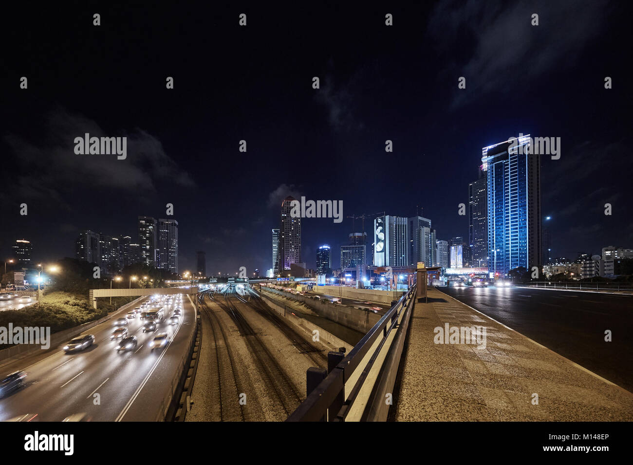 Trasporto Ayalon hi-strada e rotaia Foto Stock