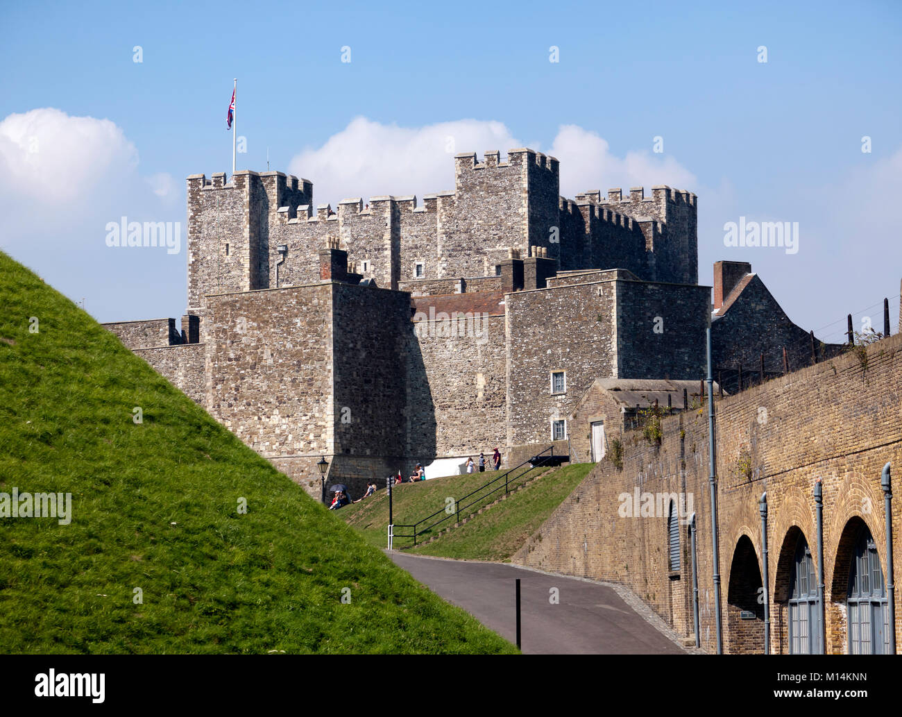 La grande torre, il castello di Dover, Kent Foto Stock