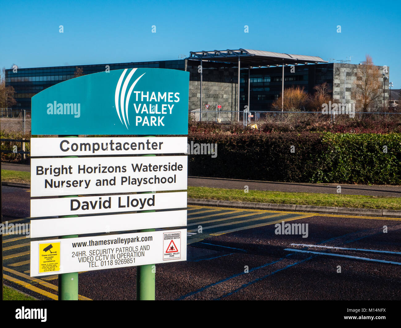 La Thames Valley Park segno, Thames Valley Business Park, Reading, Berkshire, Inghilterra Foto Stock