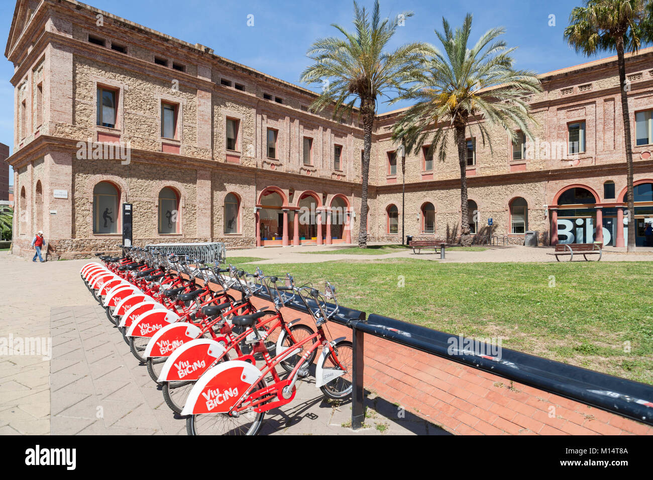 Antica Mental Health Institute,Parco,Parc Nou Barris,Barcellona. Foto Stock