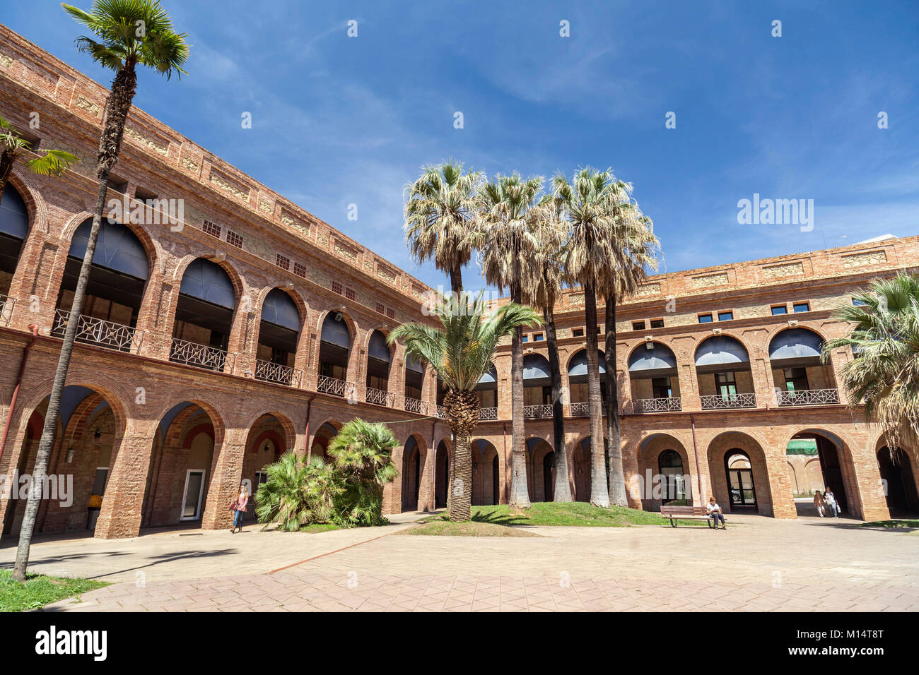 Antica Mental Health Institute,Parco,Parc Nou Barris,Barcellona. Foto Stock
