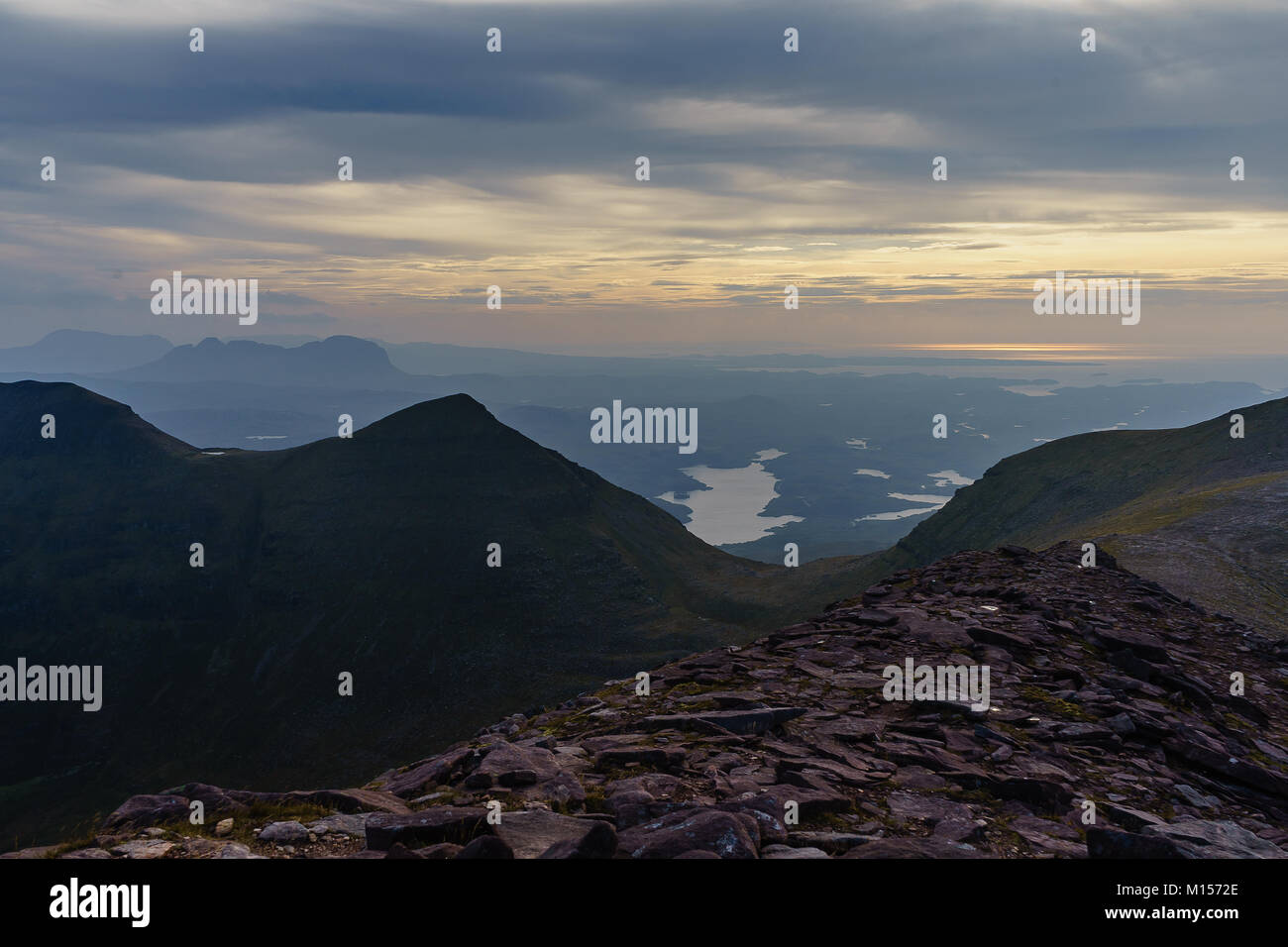 Quinag, Assynt, a nord-ovest della Scozia Foto Stock