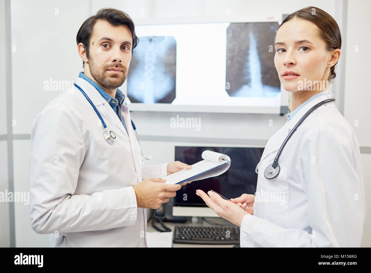 Personale ospedaliero Foto Stock