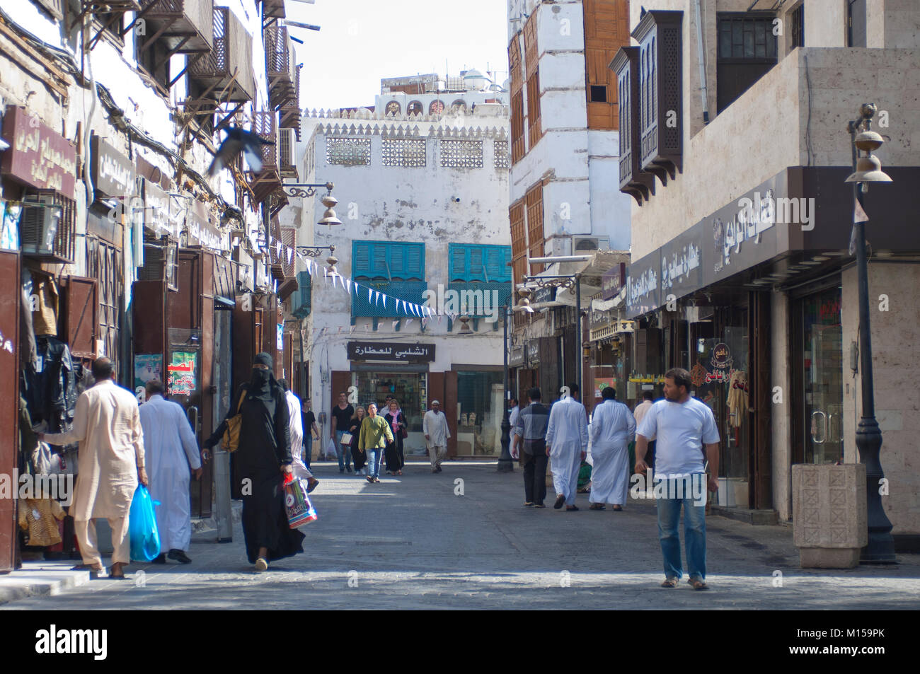 Vecchia Jeddah (Balad) il vecchio mercato di Jeddah. pre-Islam era, Arabia Saudita. Foto Stock
