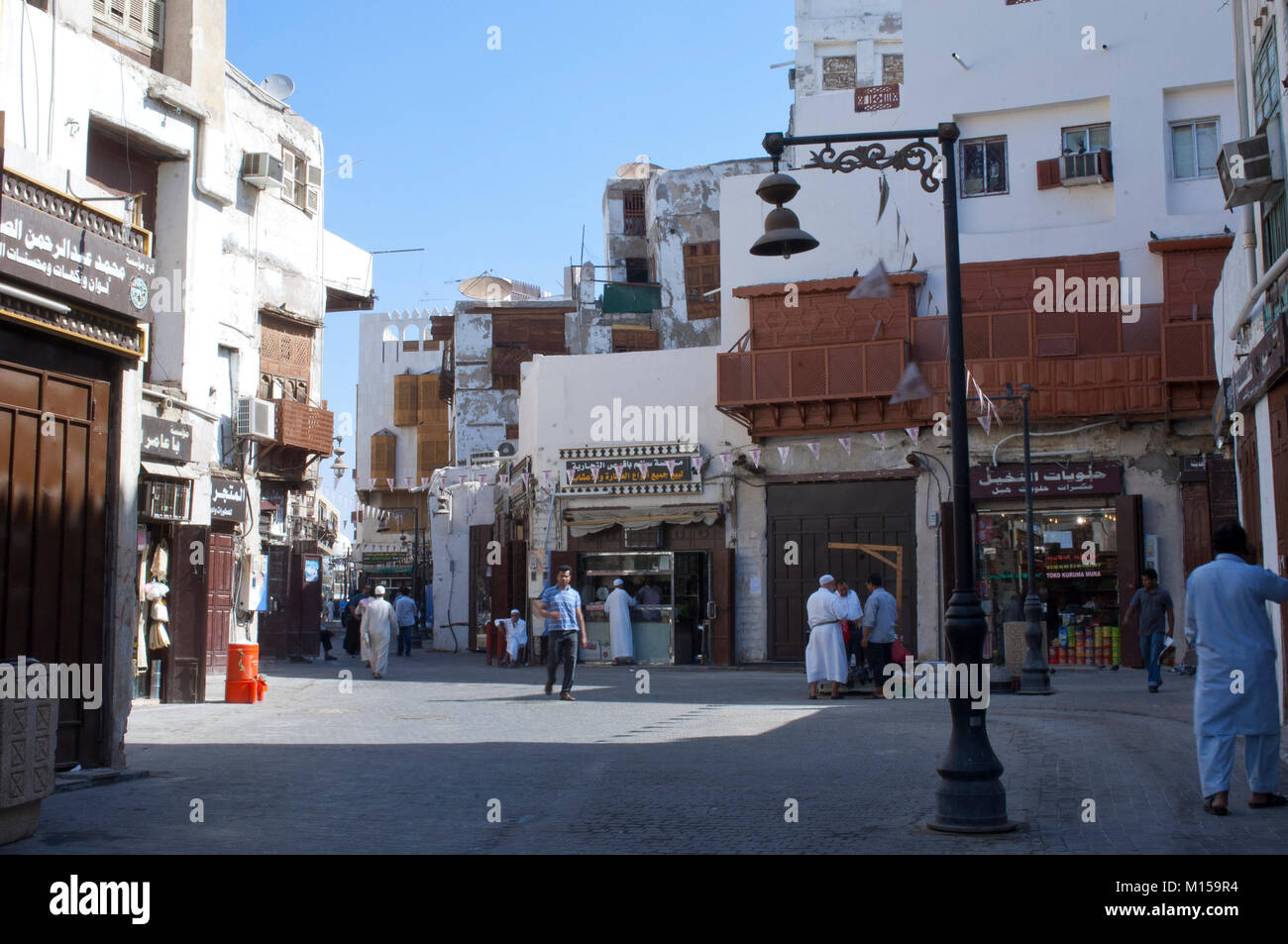 Vecchia Jeddah (Balad) il vecchio mercato di Jeddah. pre-Islam era, Arabia Saudita. Foto Stock
