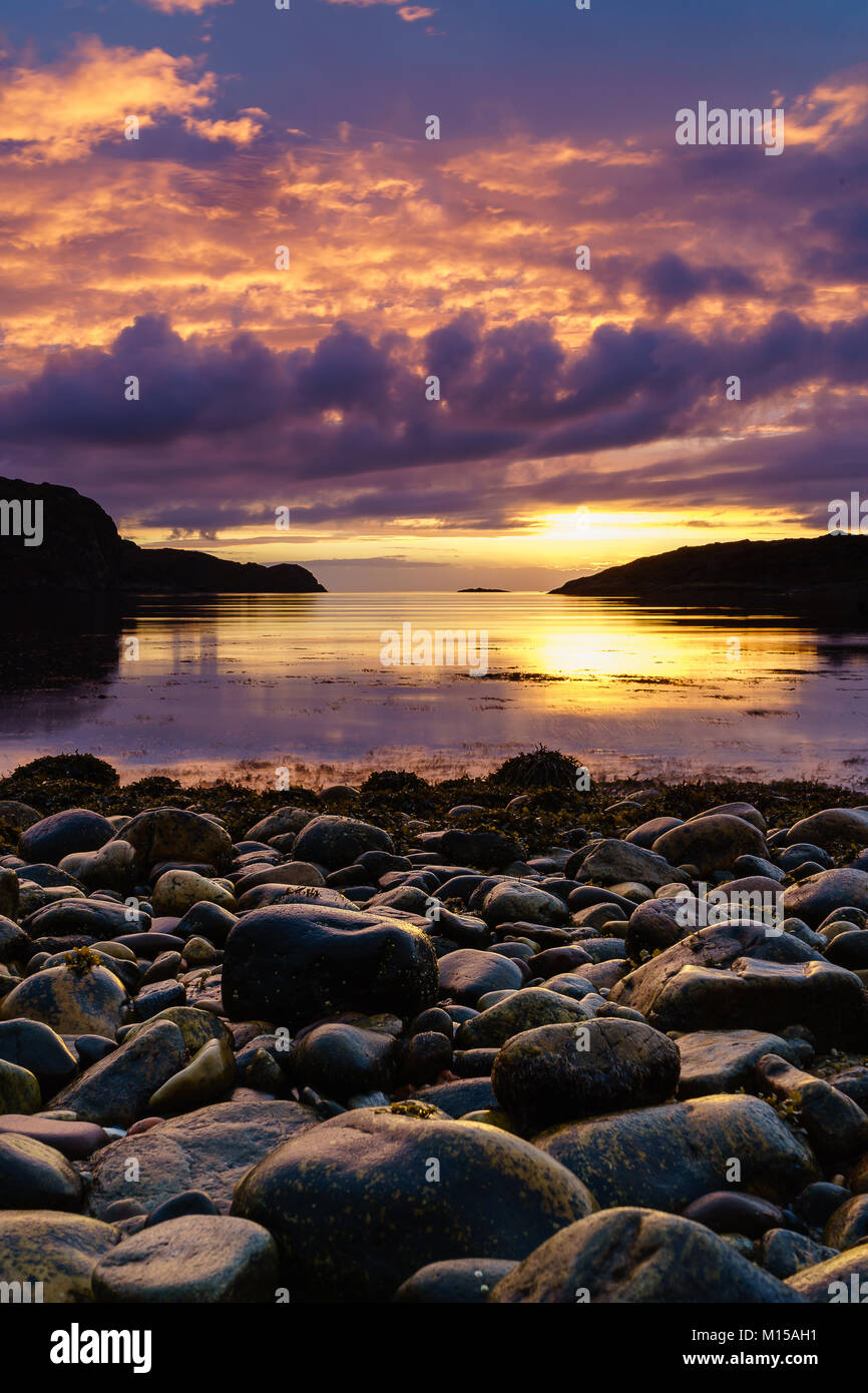 Loch Kirkaig, Assynt, Scozia Foto Stock