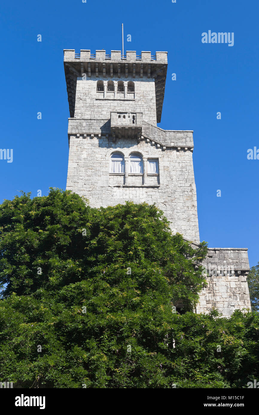 Torre di osservazione sulla Montagna Grande Ahun, Sochi, Hosta distretto, Regione Krasnodar, Russia Foto Stock