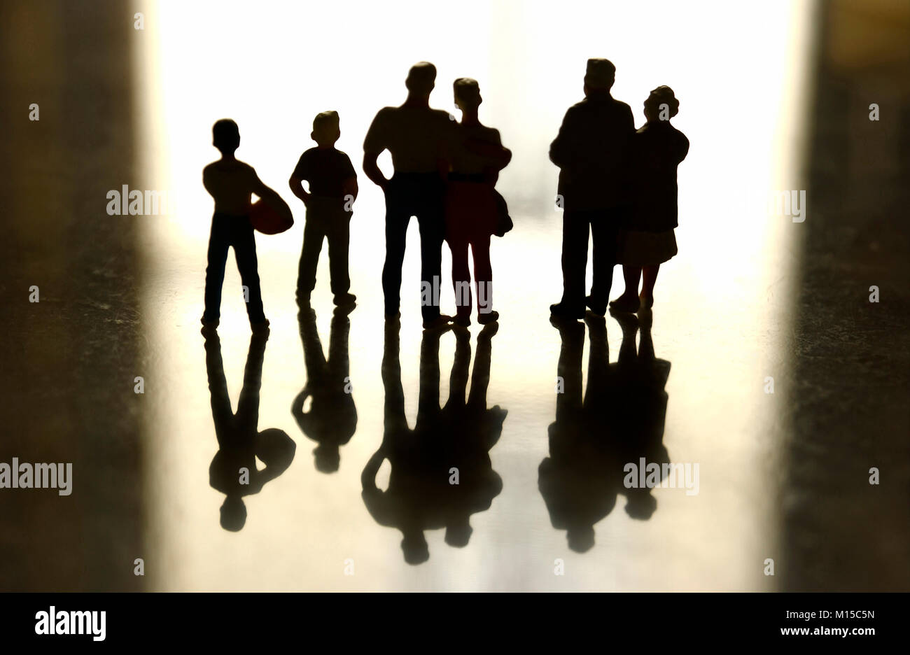 Figurine, concetto famiglia Foto Stock