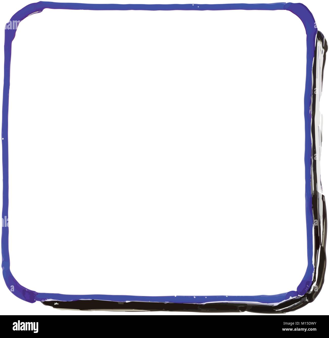 Illustrazione della tavola bianca quadrata Illustrazione Vettoriale