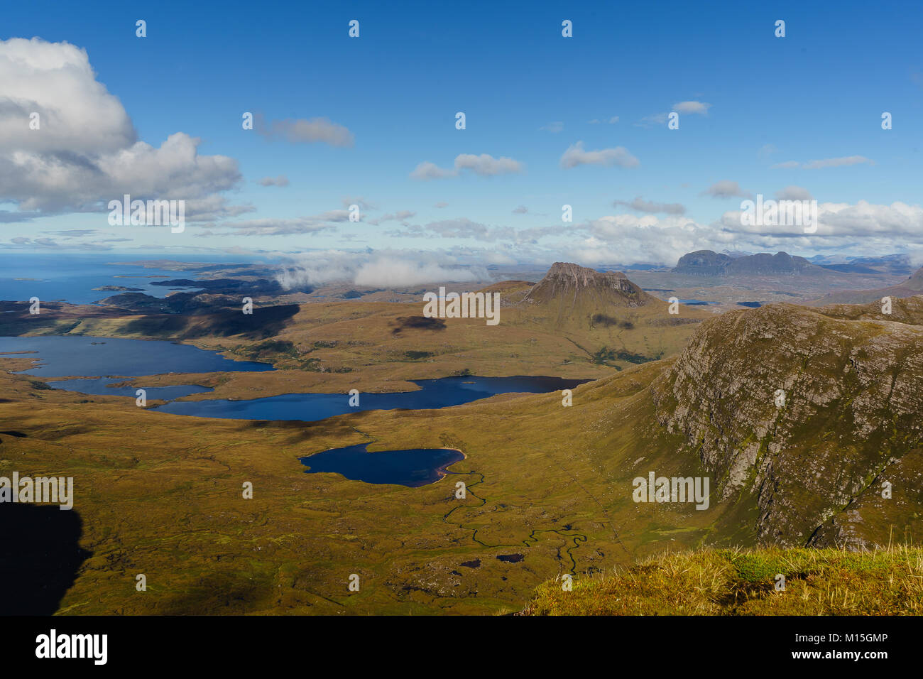 Ben Mor Coigach, Sgurr un Fhidlheir Foto Stock