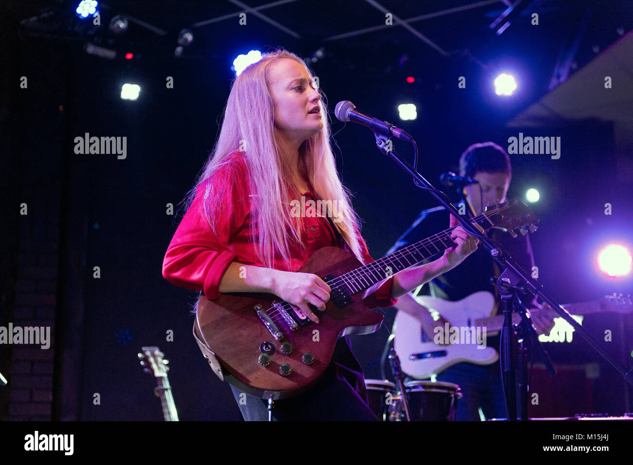 La stazione meteo (cantante Tamara Lindeman), Brudenell Social Club, Leeds, 25 Gennaio 2018 Foto Stock